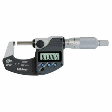 MITUTOYO Series 293 Coolant Proof Micrometer, 1 in. Range MI388523